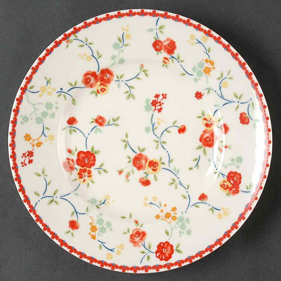 Andrea Red Salad Plate by 222 Fifth (PTS)-1