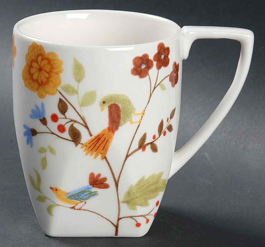 Bird Delight White Mug by 222 Fifth (PTS)-1