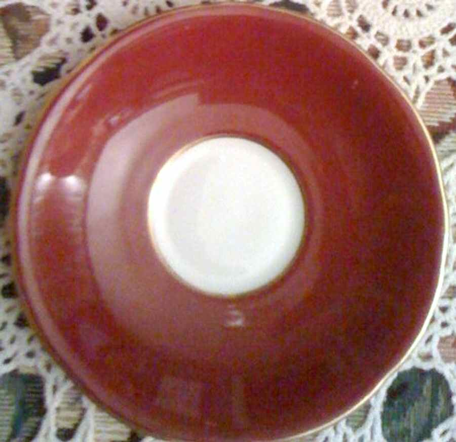Fruit Red Saucer by John  Aynsley & Sons-1