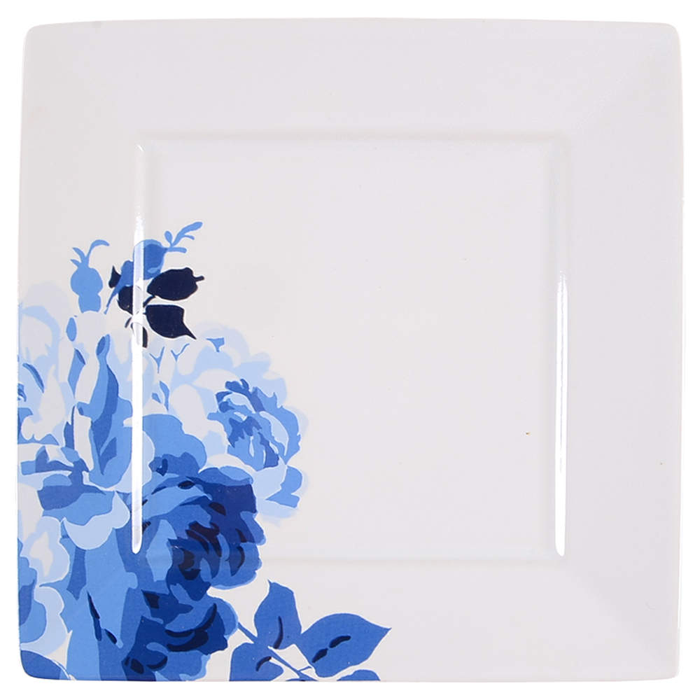 Indigo Rose Square Salad Plate by 222 Fifth (PTS)-1