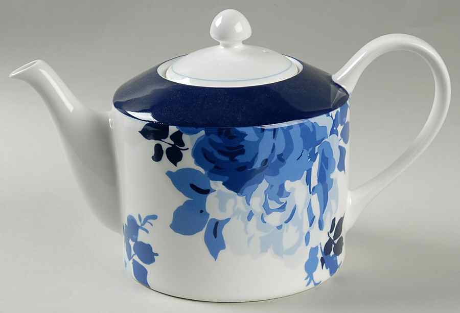 Indigo Rose Teapot & Lid by 222 Fifth (PTS)-1