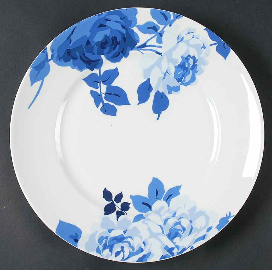 Indigo Rose Dinner Plate by 222 Fifth (PTS)-1