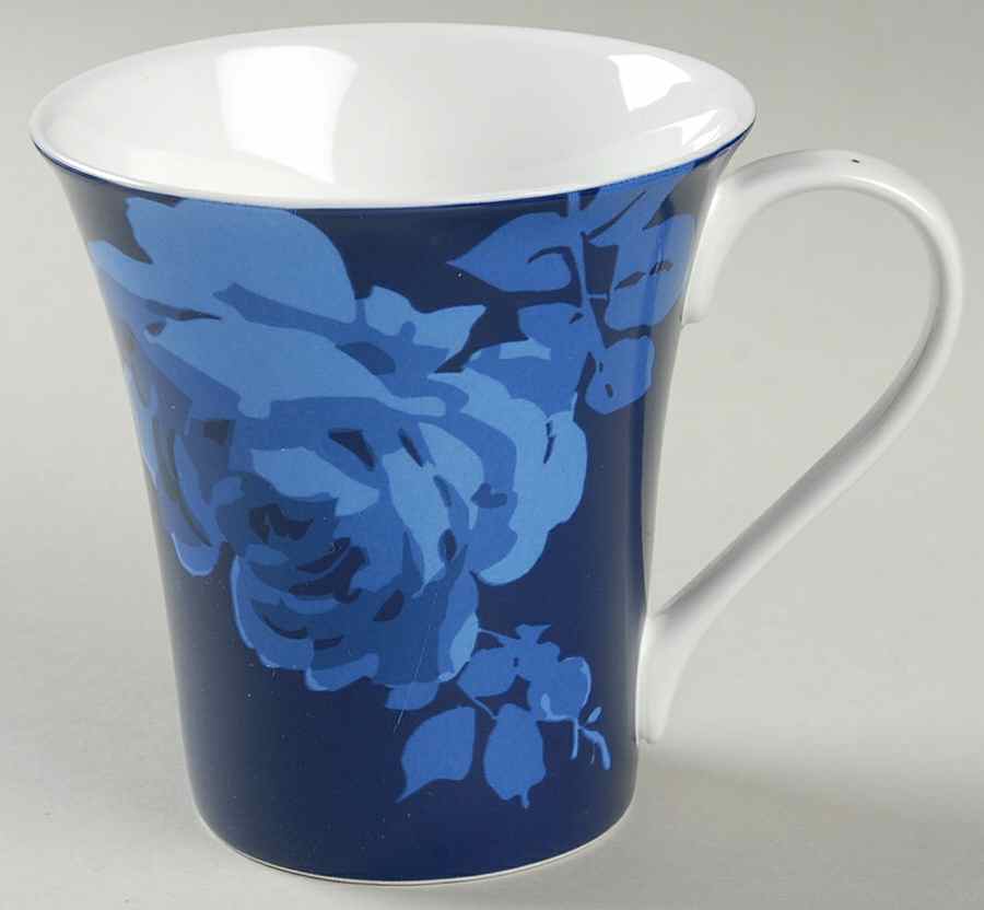 Indigo Rose Mug by 222 Fifth (PTS)-1