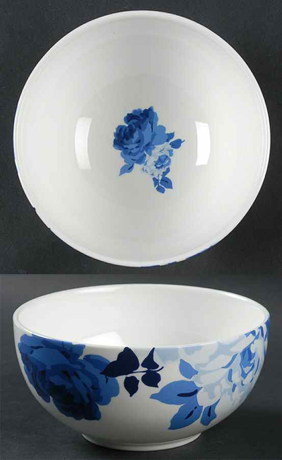 Indigo Rose Soup/Cereal Bowl by 222 Fifth (PTS)-1