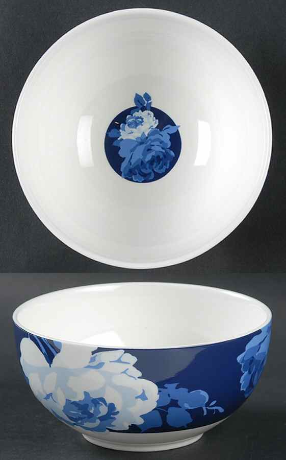 Indigo Rose Soup/Cereal Bowl by 222 Fifth (PTS)-1