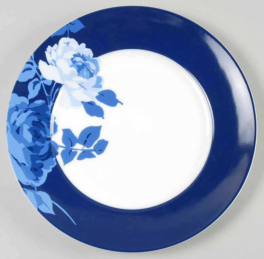 Indigo Rose Dinner Plate by 222 Fifth (PTS)-1