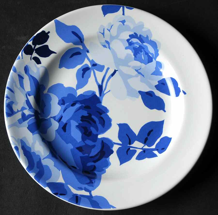 Indigo Rose Appetizer Plate by 222 Fifth (PTS)-1