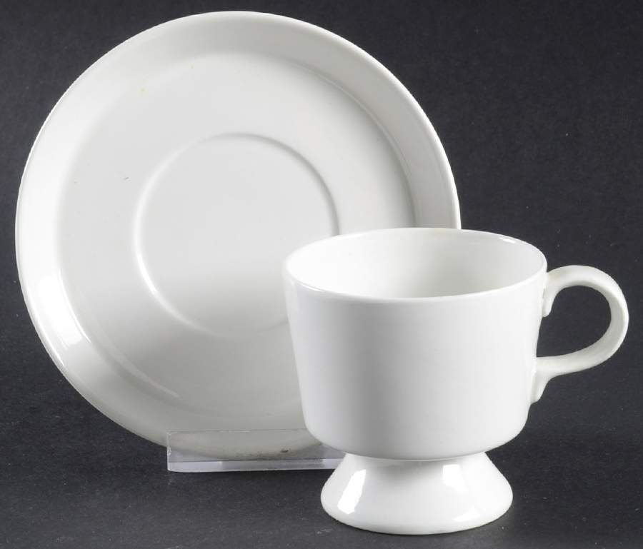 ARA145 Footed Demitasse Cup & Saucer Set by Arabia of Finland-1