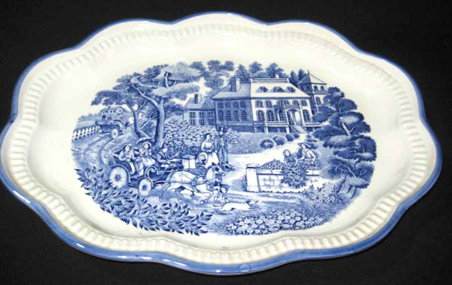 ASK3 17" Oval Serving Platter by Asake (Japan)-1
