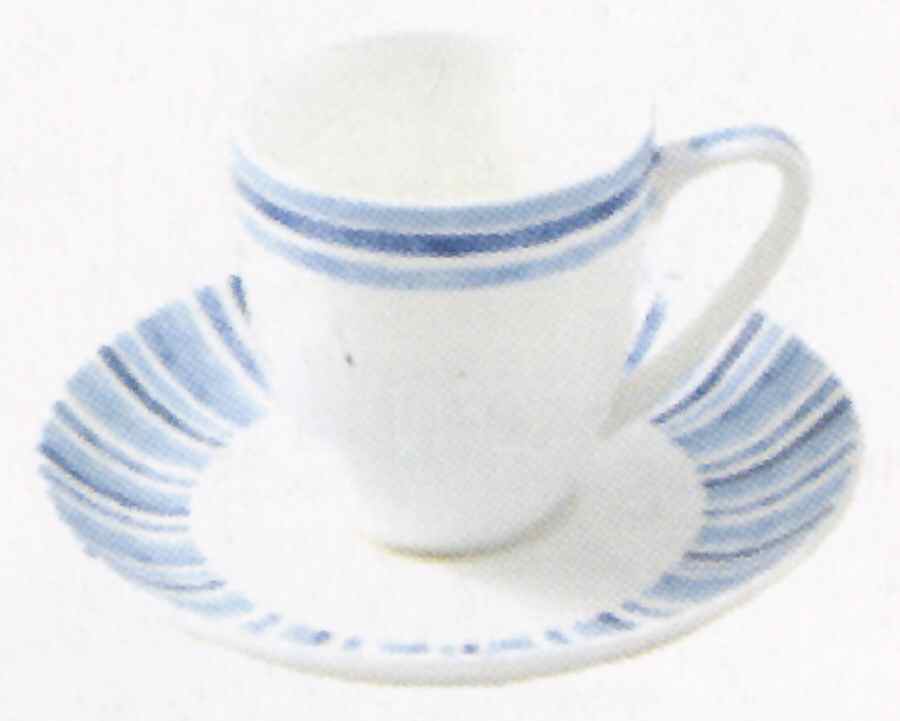 Marine Flat Demitasse Cup & Saucer Set by John  Aynsley & Sons-1