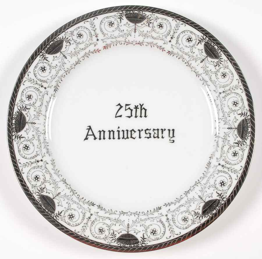 25th Anniversary Dinner Plate by Arnart-1