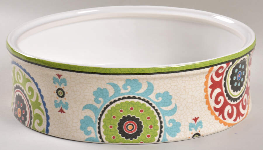 Happy Suzani Tortilla Warmer, No Lid by 222 Fifth (PTS)-1