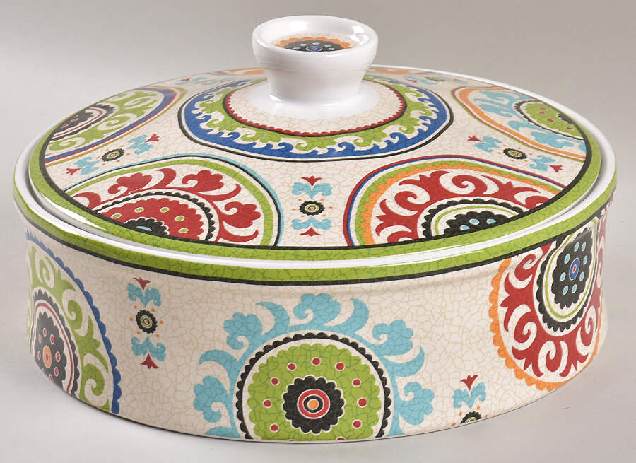 Happy Suzani Tortilla Warmer by 222 Fifth (PTS)-1
