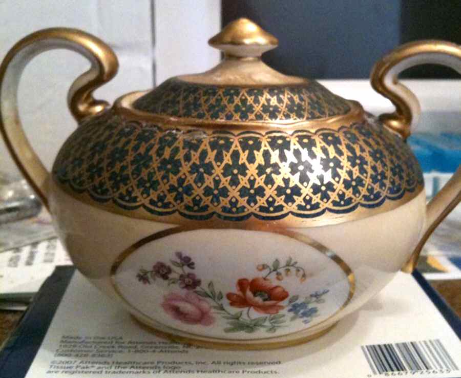4104 Sugar Bowl & Lid by John  Aynsley & Sons-1