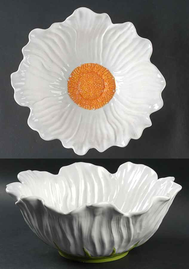 Figural Daisy 11" Round Serving Bowl by Ambiance-1