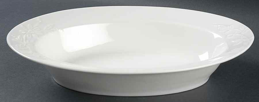 Romance 11" Oval Vegetable Bowl by 222 Fifth (PTS)-1