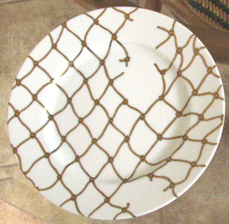 Rope Salad Plate by Arita-1