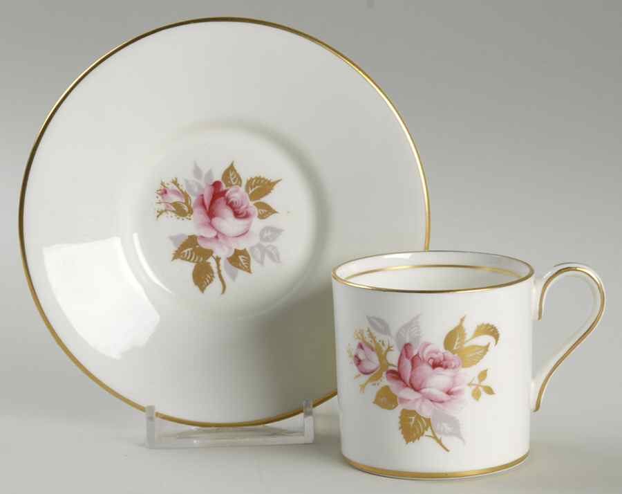 D1263 Flat Demitasse Cup & Saucer Set by John  Aynsley & Sons-1