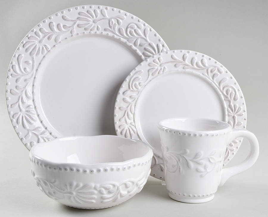 Bianca Leaf 4 Piece Place Setting by American Atelier-1