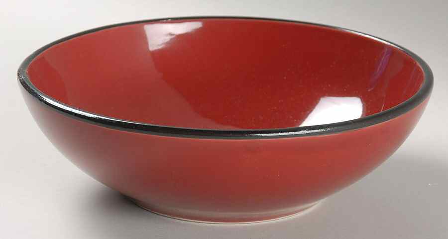 Classic Piping Red Soup/Cereal Bowl by American Atelier-1