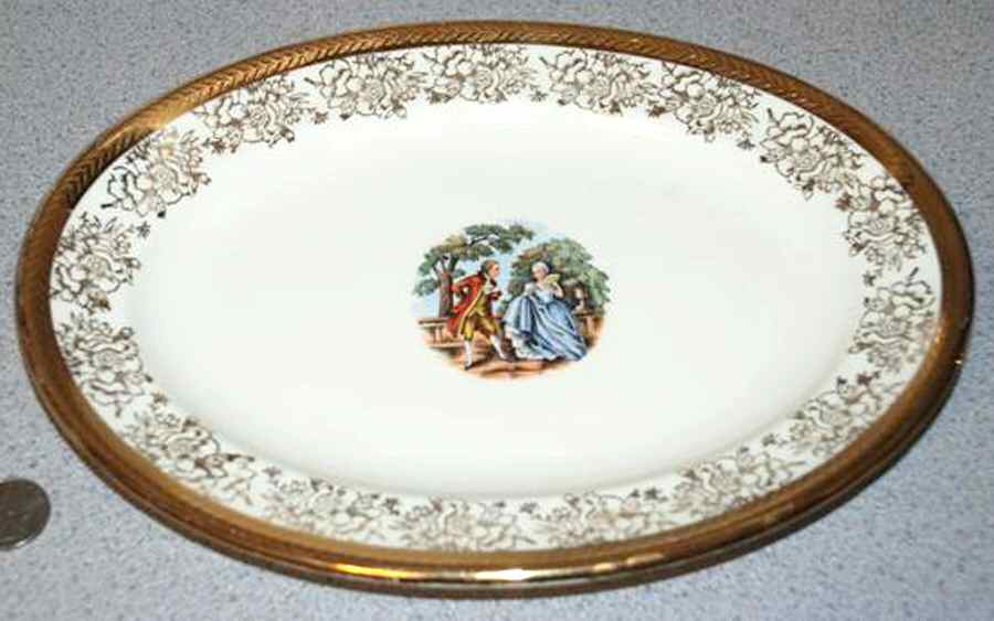 ATS75 11" Oval Serving Platter by Atlas China (NY)-1