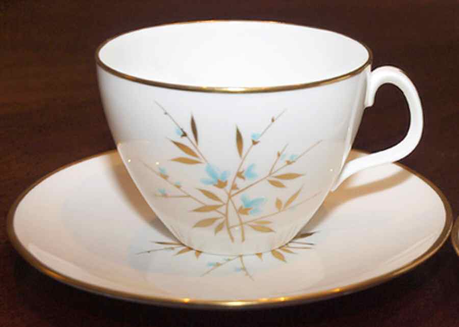 Ambassador Flat Cup & Saucer Set by Adderley-1