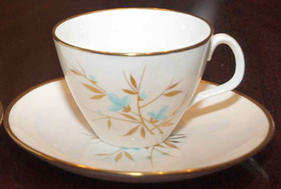 Ambassador Flat Demitasse Cup & Saucer Set by Adderley-1
