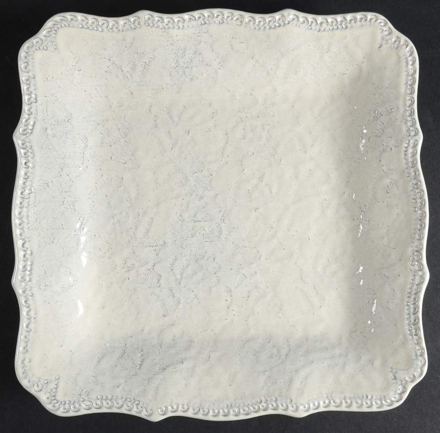 Merletto Antique Lace 9" Square Plate by Arte Italica-1