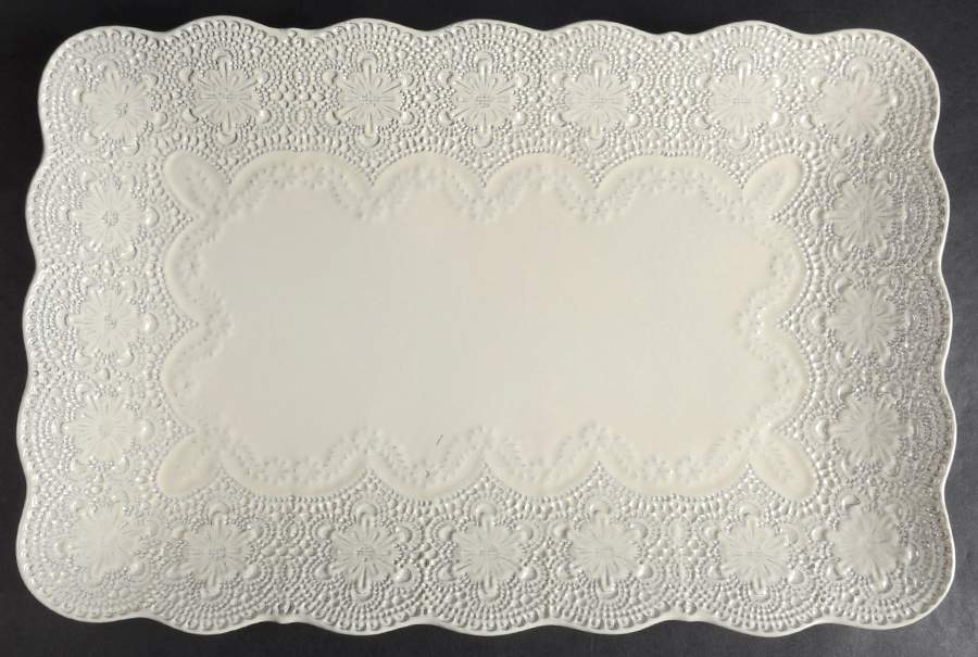 Merletto Antique Lace 15" Rectangular Tray by Arte Italica-1
