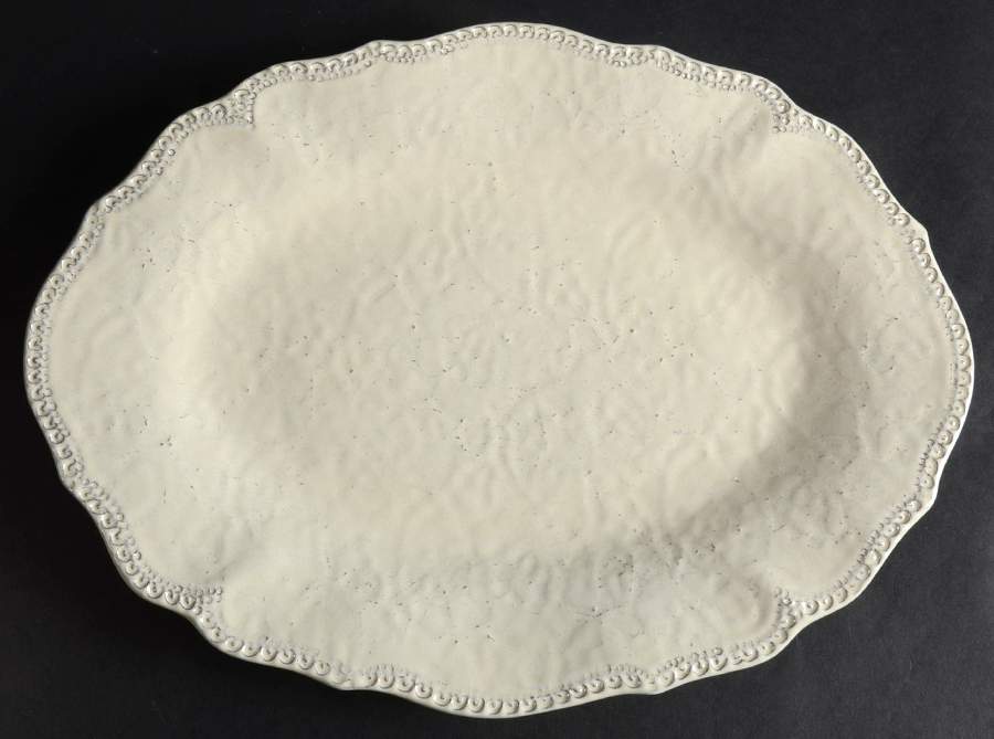 Merletto Antique Lace 13" Oval Serving Platter by Arte Italica-1