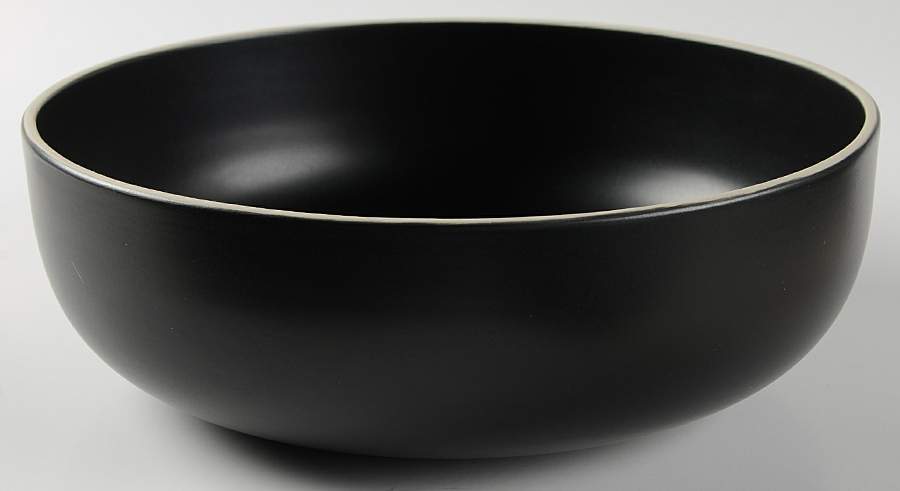 Eclipse Black 10" Round Serving Bowl by Apt. 9-1