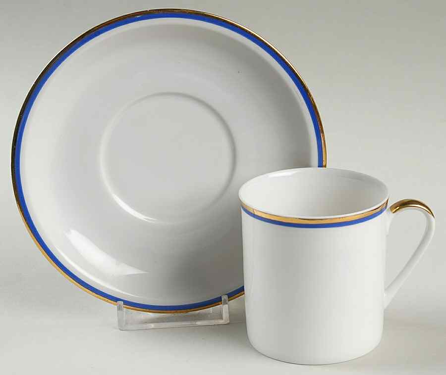 ARZ234 Flat Demitasse Cup & Saucer Set by Arzberg-1