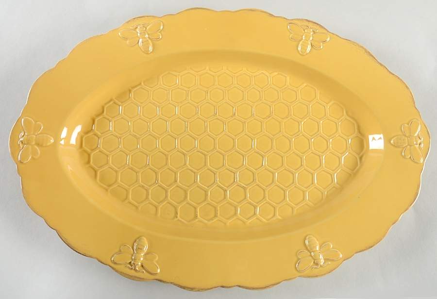 Bumble Bee 18" Oval Serving Platter by ARTEflorum-1