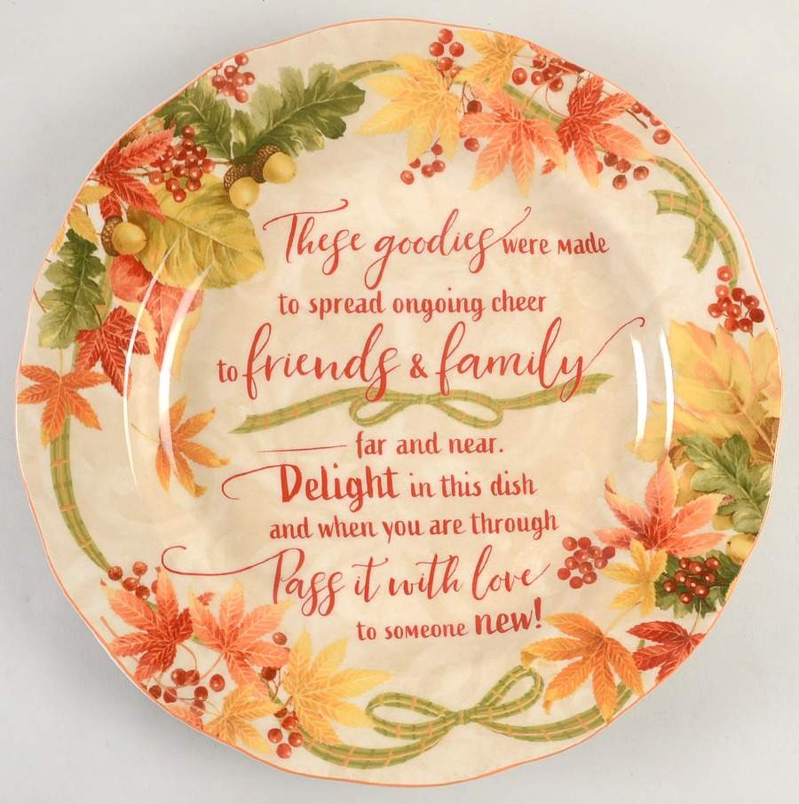 Autumn Celebration Giving Plate by 222 Fifth (PTS)-1