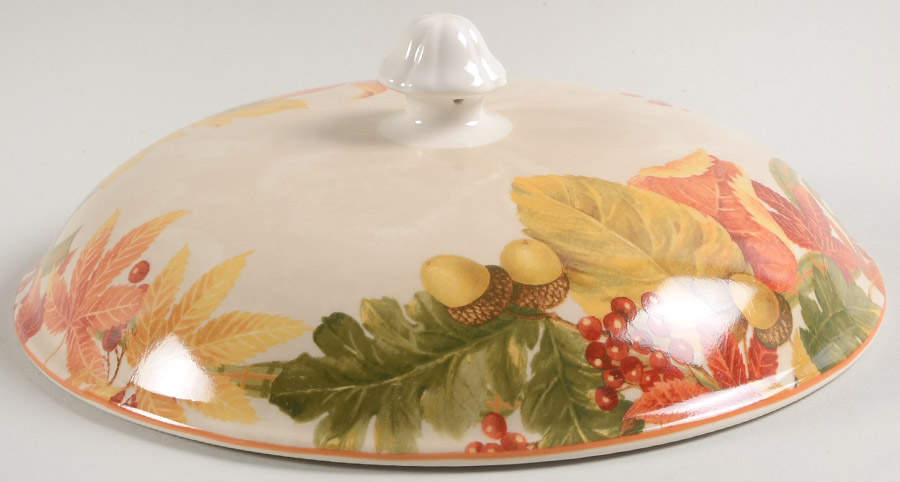 Autumn Celebration Lid for Round Vegetable by 222 Fifth (PTS)-1