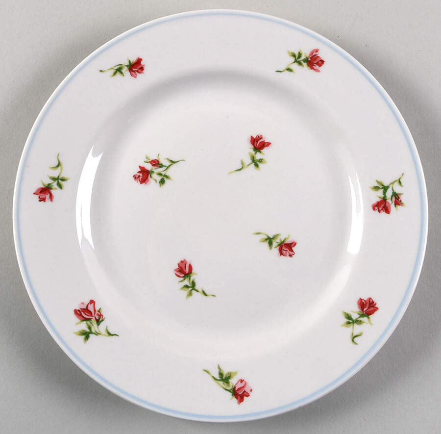 Hathaway Rose Blue Salad Plate by Laura Ashley-1