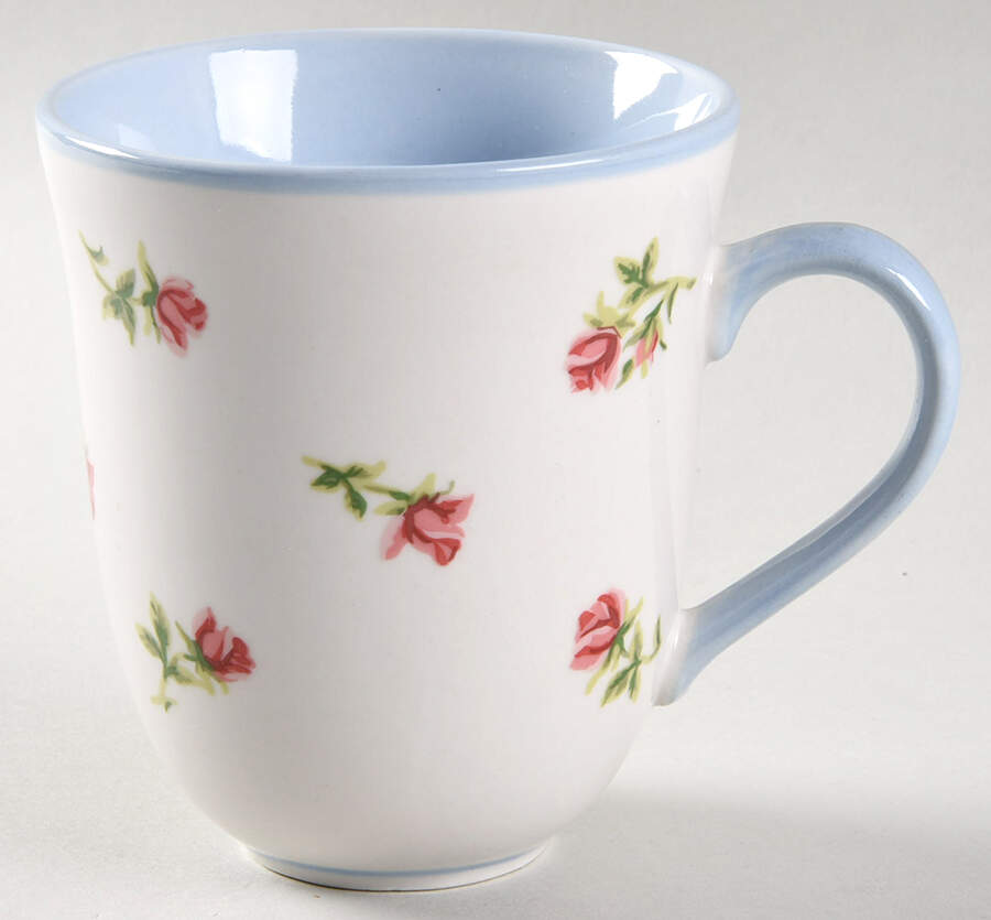 Hathaway Rose Blue Mug by Laura Ashley-1