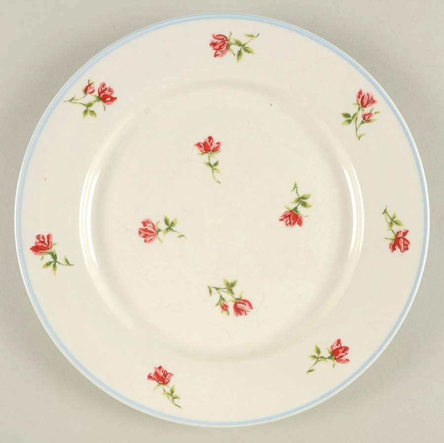 Hathaway Rose Blue Dinner Plate by Laura Ashley-1
