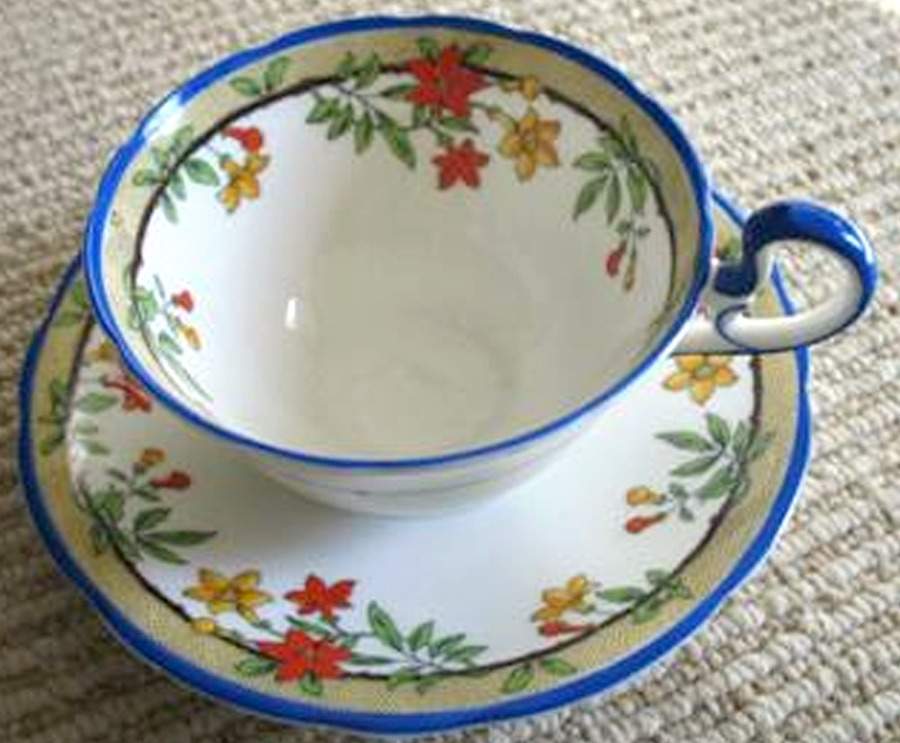 B1060 Footed Cup & Saucer Set by John  Aynsley & Sons-1