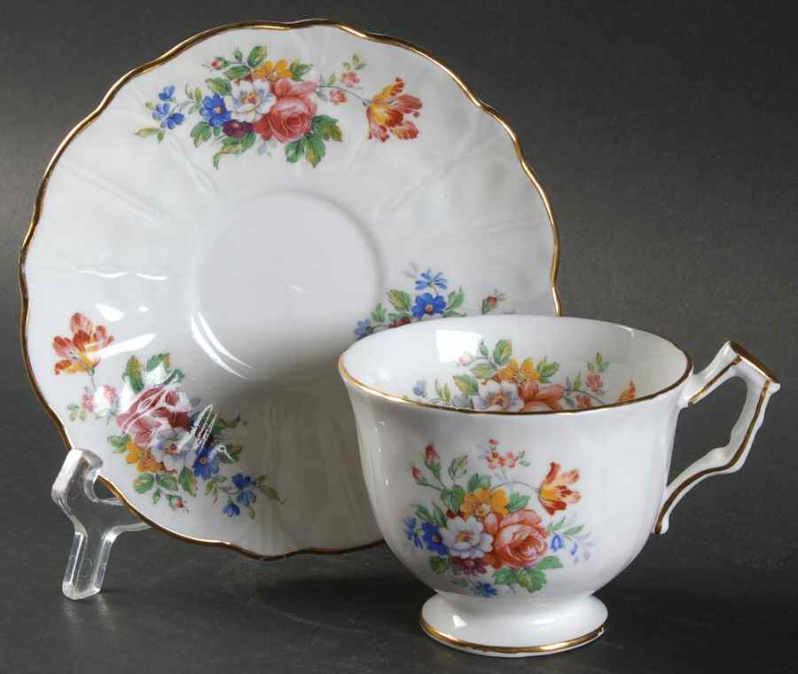 2818 Footed Cup & Saucer Set by John  Aynsley & Sons-1