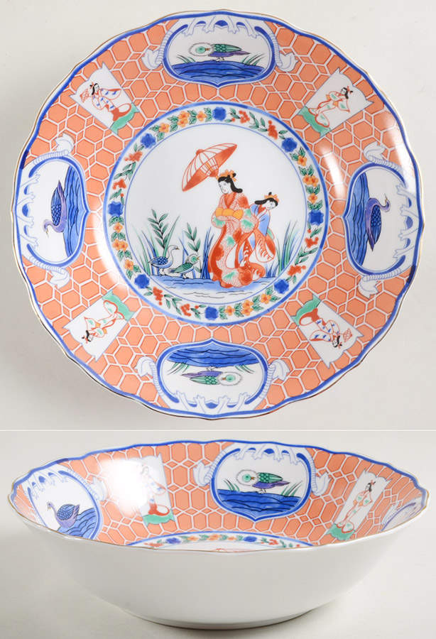 Mariko 9" Round Vegetable Bowl by Arita-1