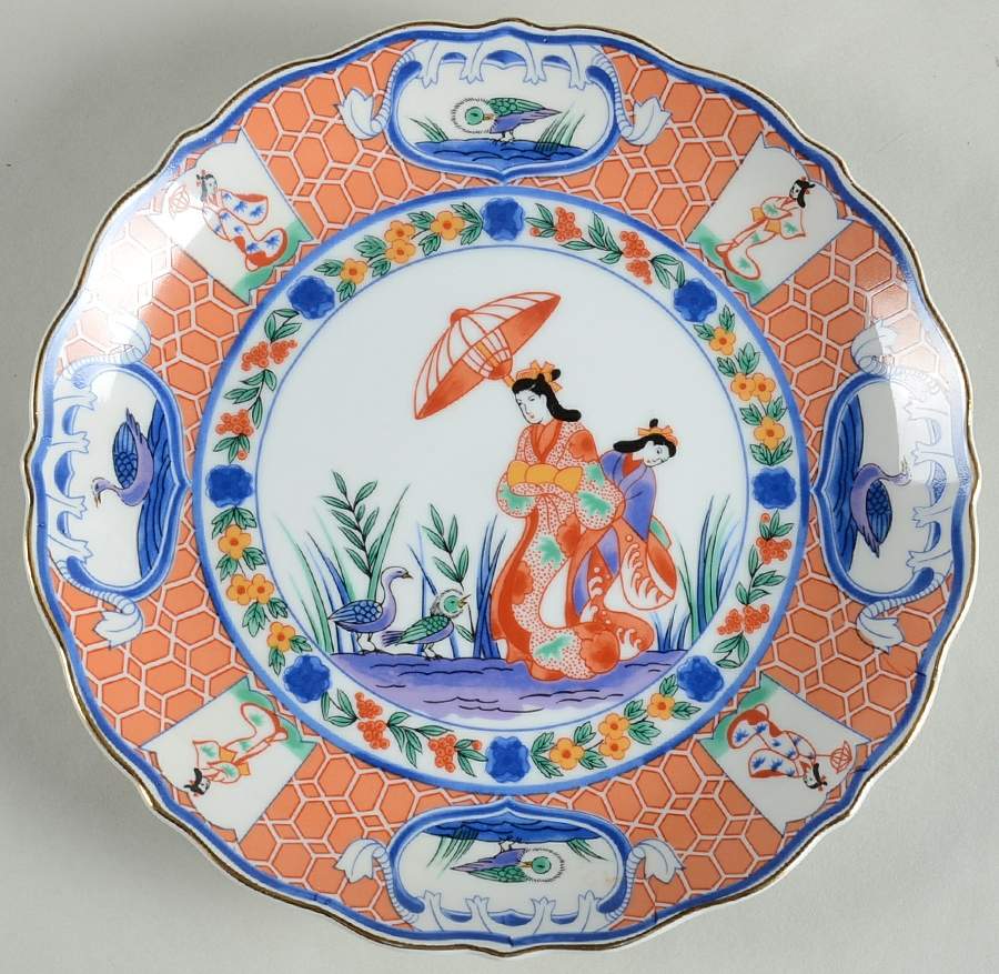 Mariko Salad Plate by Arita-1