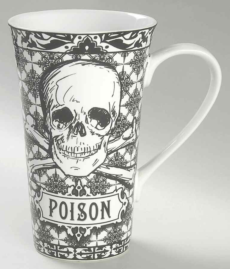 Halloween Skulls Latte Mug by 222 Fifth (PTS)-1