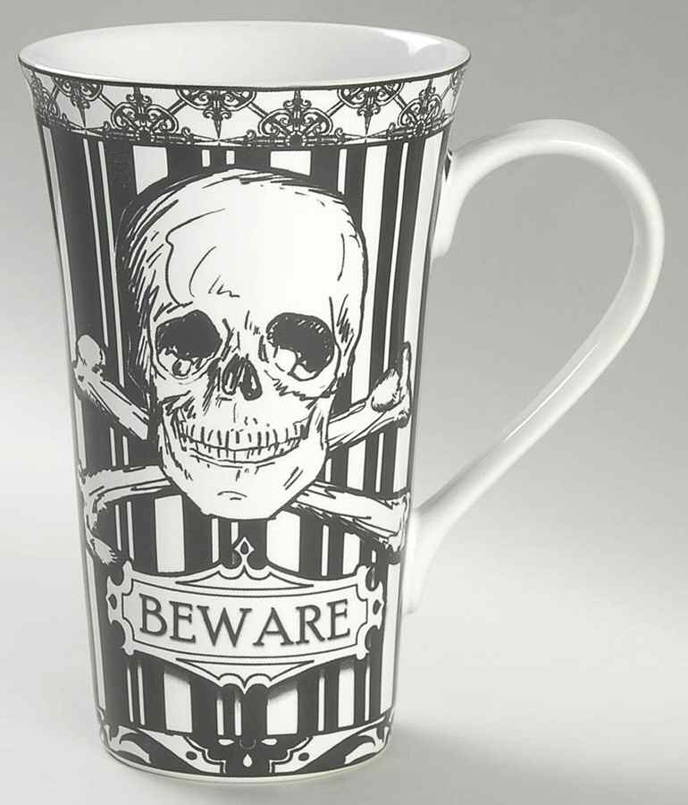 Halloween Skulls Latte Mug by 222 Fifth (PTS)-1