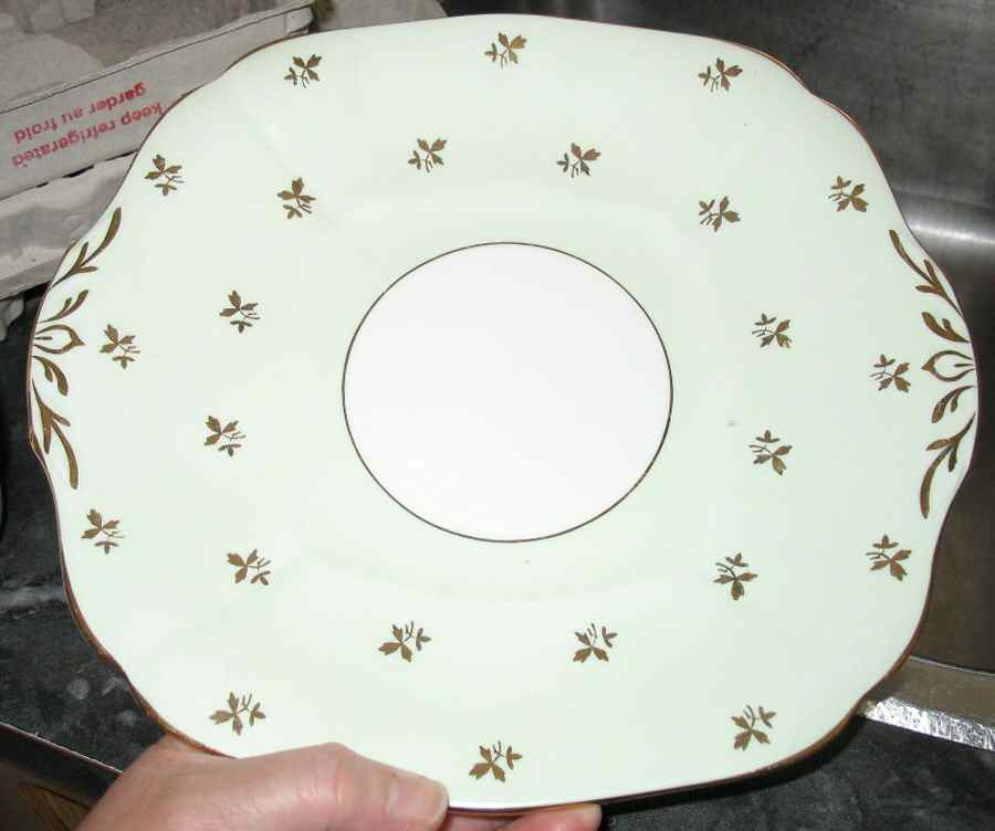 H526 Square Handled Cake Plate by Adderley-1