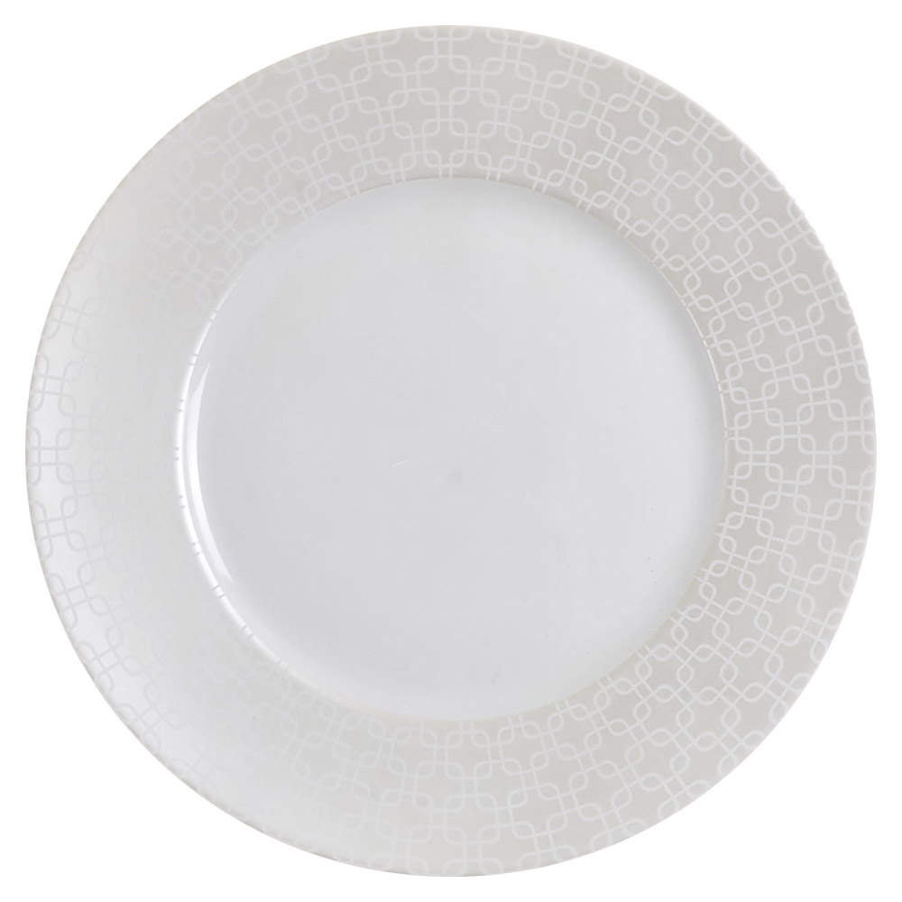 Urban Link Platinum Dinner Plate by 222 Fifth (PTS)-1
