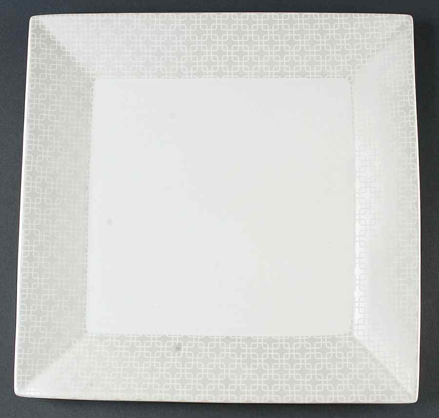 Urban Link Platinum 12" Square Serving Platter by 222 Fifth (PTS)-1