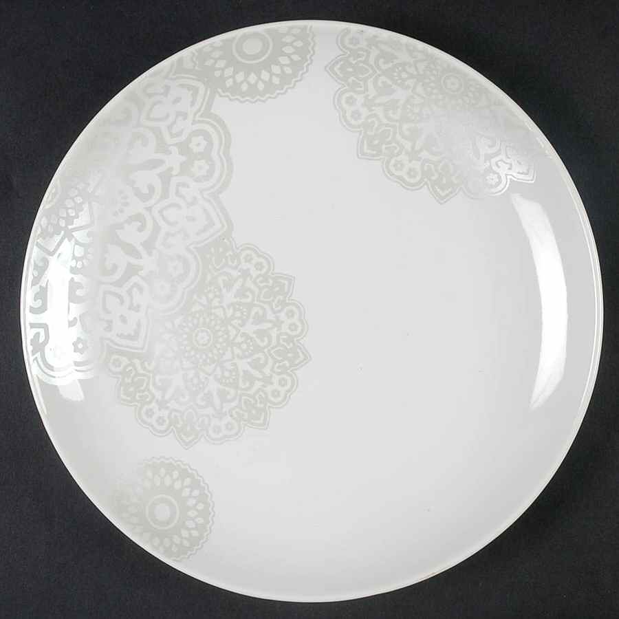 Stampino White Salad Plate by 222 Fifth (PTS)-1