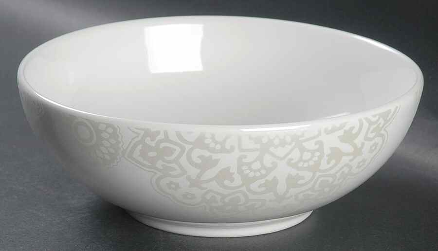 Stampino White Soup/Cereal Bowl by 222 Fifth (PTS)-1
