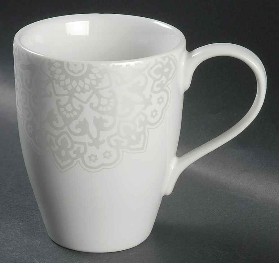 Stampino White Mug by 222 Fifth (PTS)-1